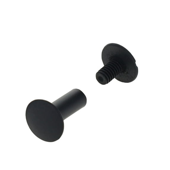 Chicago Screws, Dome Cap, Black Matte, Solid Brass-LL (50 per bag), Multiple Sizes