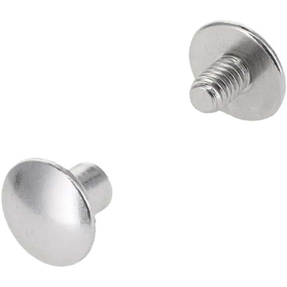 Chicago Screws, Dome Cap, Nickel Plate, Solid Brass-LL (50 per Bag)