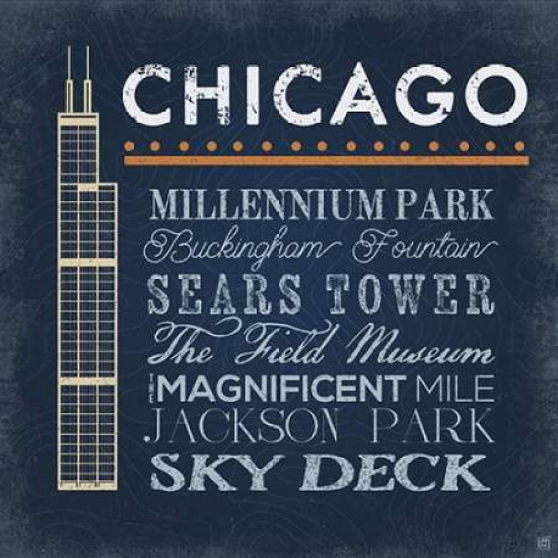 Chicago - Sears Tower Canvas Art - Aubree Perrenoud (24 x 24)