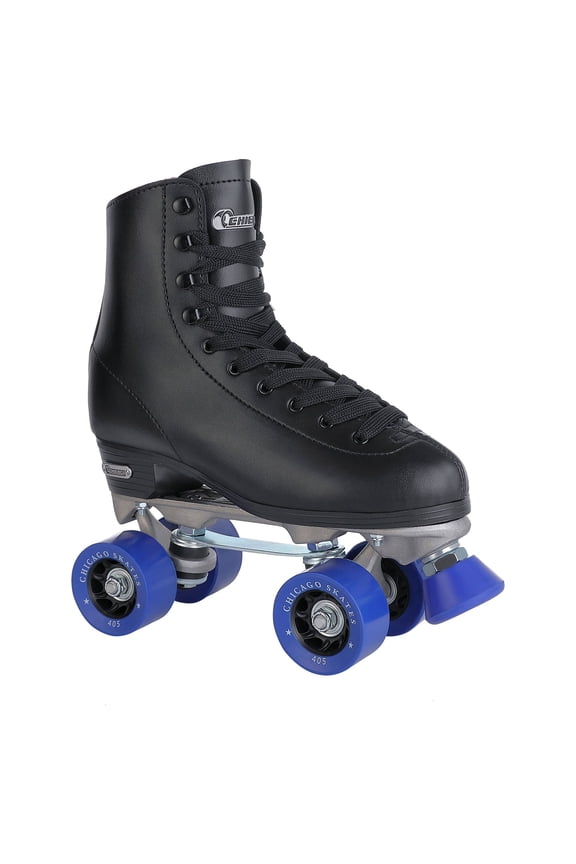 Men's Classic Quad Roller Skates Black Classic Rink Skate, Size 8