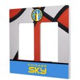 thumbnail image 1 of Chicago Sky Basketball Double Rocker Lightswitch Plate, 1 of 1