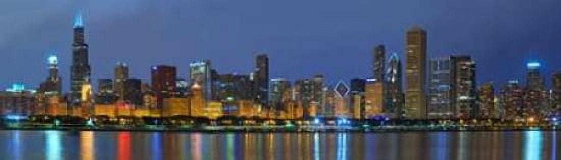 Chicago Skyline Canvas Art - Winthrope Hiers (12 x 36)