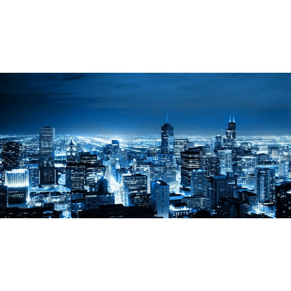 Chicago Skyline III - CANVAS OR PRINT WALL ART