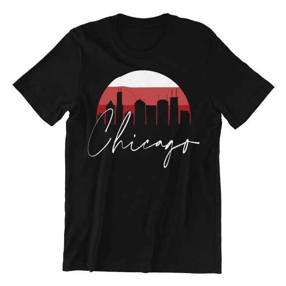 Chicago Skyline Shirt - Unisex Heavy Cotton Tee Shirt