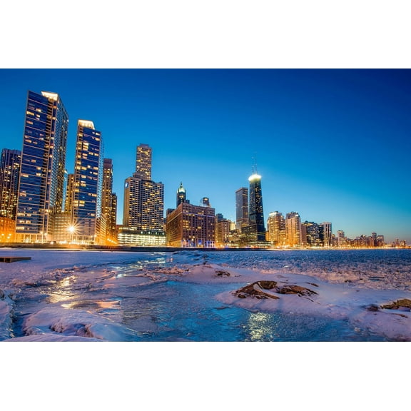 Chicago Skyline VI - CANVAS OR PRINT WALL ART