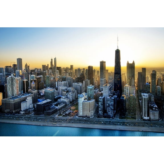 Chicago Skyline VII - CANVAS OR PRINT WALL ART
