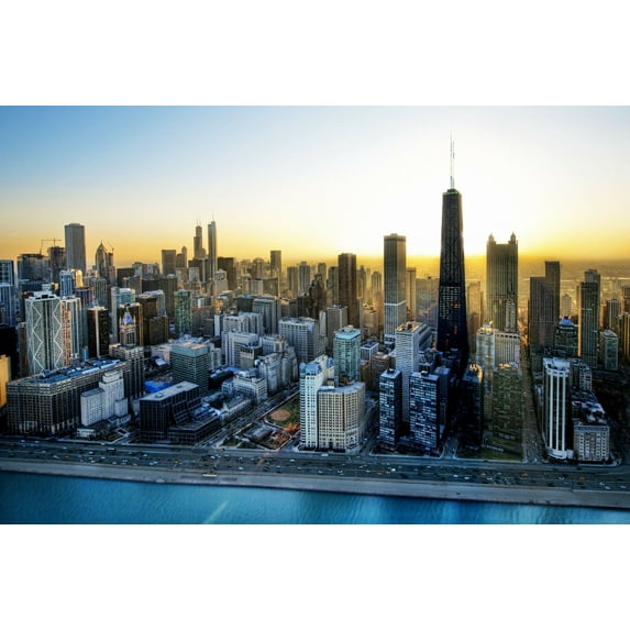 Chicago Skyline VII - CANVAS OR PRINT WALL ART