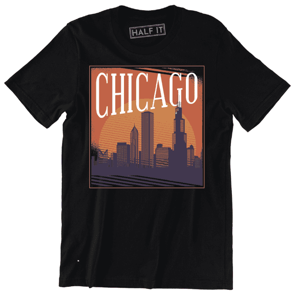 Chicago State Home Skyline City Country Pride Souvenir Men's T-Shirt