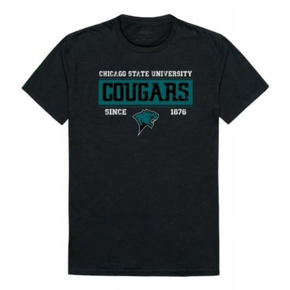 Chicago State University Cougars College Established T-Shirt, Black - Extra Large
