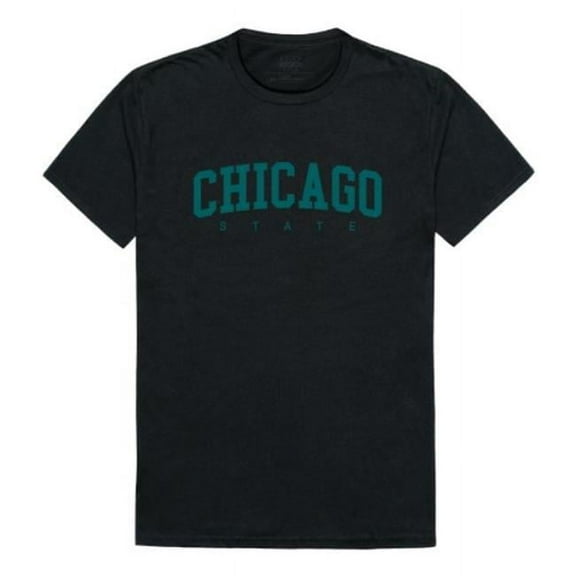 Chicago State University Cougars College T-Shirt, Black - Small
