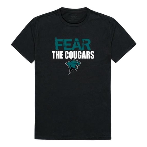 Chicago State University Cougars Fear College Short Sleeve T-Shirt, Black - Large