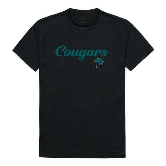 Chicago State University Cougars Script T-Shirt, Black - Small