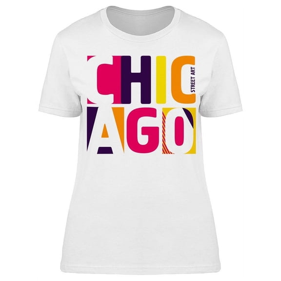 Chicago Street Art T-Shirt Women -Image by Shutterstock, Female Medium