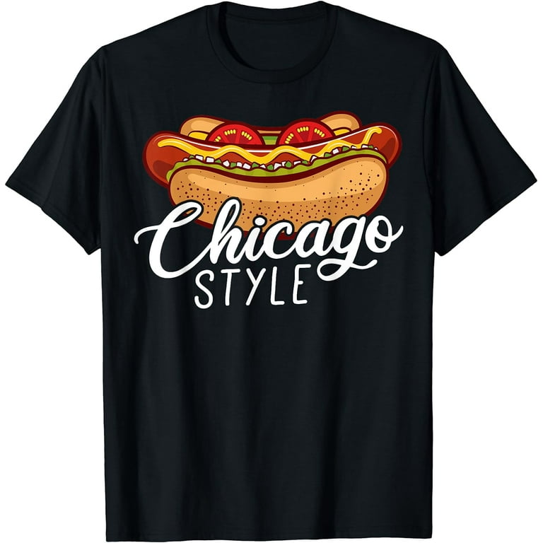 Chicago Style Hot Dog Distressed T-Shirt Chicago Style Hot Dog Distressed T-Shirt