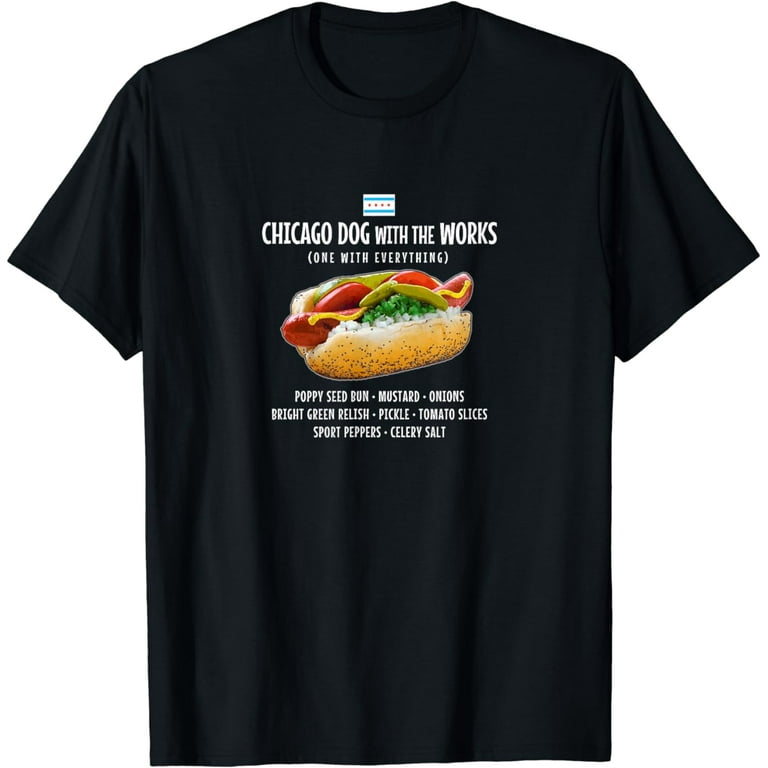Chicago Style Hot Dog Distressed T-Shirt Chicago Style Hot Dog Distressed T-Shirt