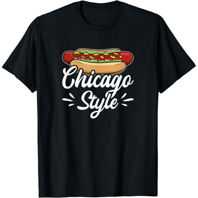 Chicago Style Hot Dog Distressed T-Shirt Chicago Style Hot Dog Distressed T-Shirt