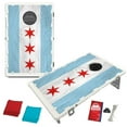 thumbnail image 1 of Chicago Textured Flag Portable 2x3 Bean Bag Toss Cornhole Style Game by BAGGO, 1 of 5