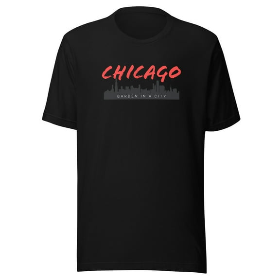 Chicago The Garden In A City Unisex staple eco t-shirt (Black, XS)