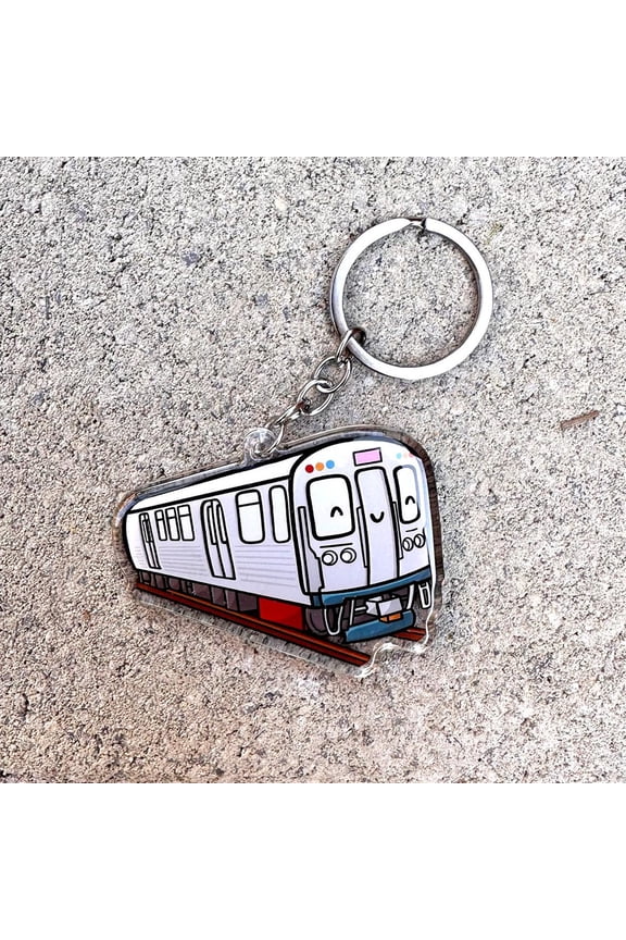 Chicago Train Keychain | Cute Acrylic Keychain | kawaii keychain | The L keychain | L train keychain | cute chicago keychain | chicago trip