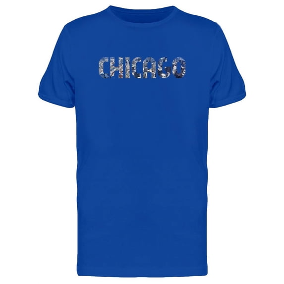 Chicago, Travel Lovers Quote T-Shirt Men -Image by Shutterstock, Male Small