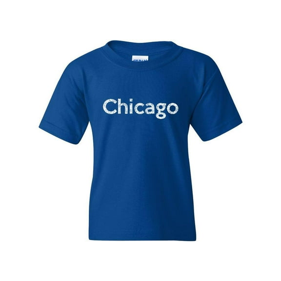 Chicago Unisex Youth Kids T-Shirt Tee Clothing Youth X-Small Royal Blue