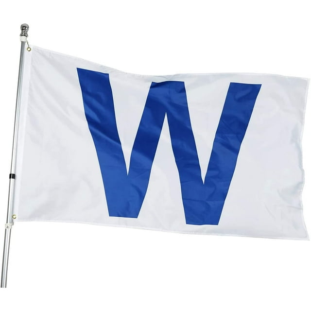 Chicago W Win Flag 3x5 Feet Cubs W Win Combo Flags Large Clubs