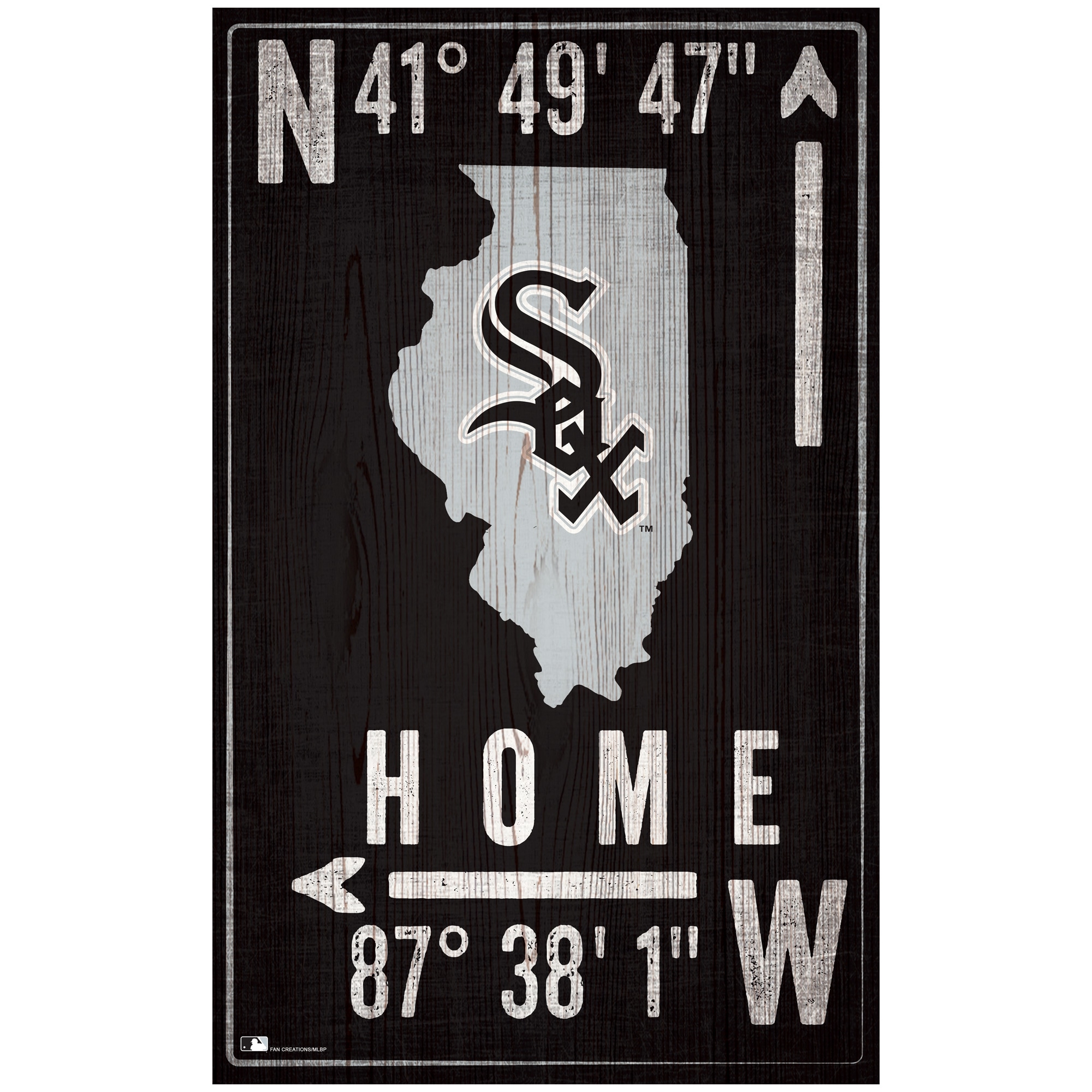 Chicago White Sox 11" x 19" Coordinate Sign - Walmart.com