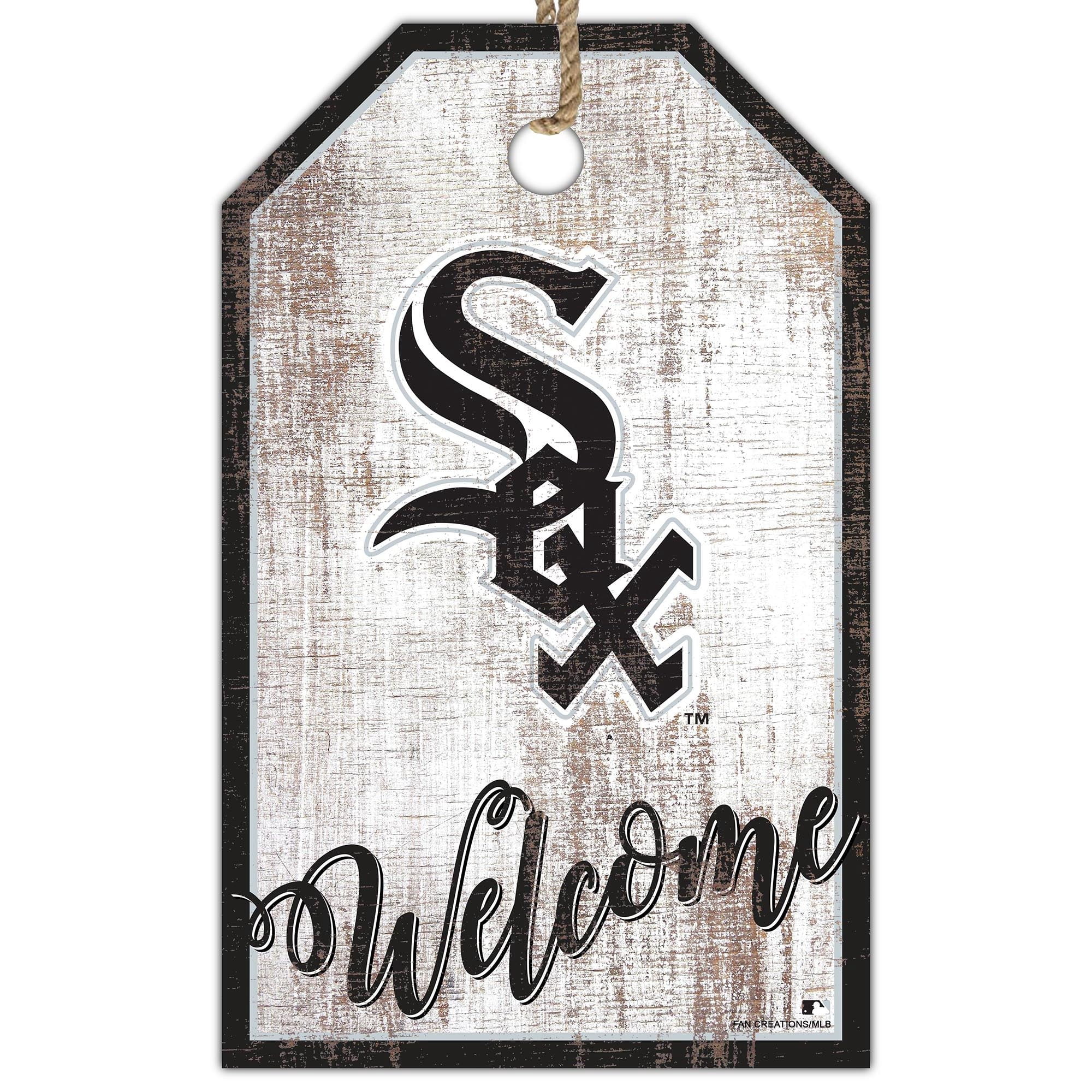Chicago White Sox 11'' x 19'' Welcome Team Tag Sign - Walmart.com