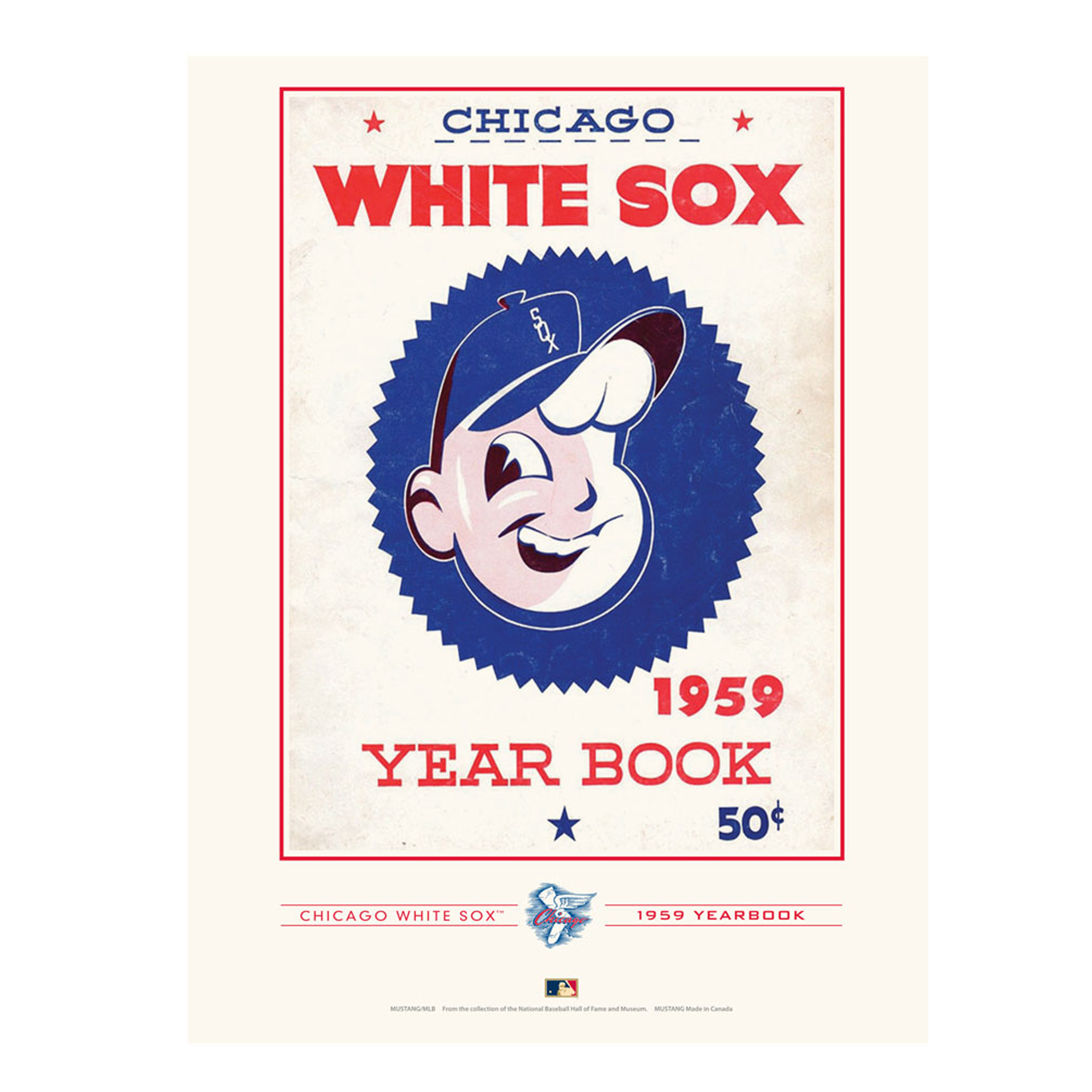 Chicago White Sox 12" x 16" 1959 Program Cover Art Print - Walmart.com