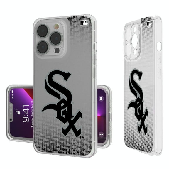Chicago White Sox Linen Logo iPhone Clear Case