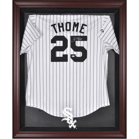 Chicago White Sox Mahogany Framed Logo Jersey Display Case