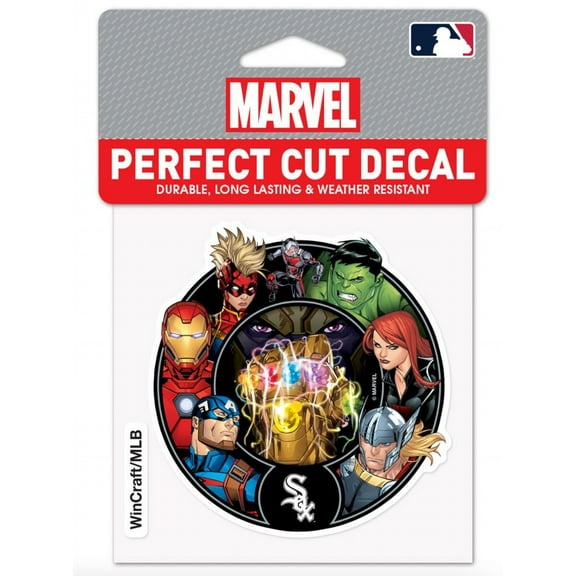 Chicago White Sox Marvel Avengers Perfect Cut Decal 4"x4'