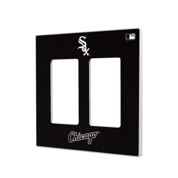 Chicago White Sox Solid Double Rocker Light Switch Plate