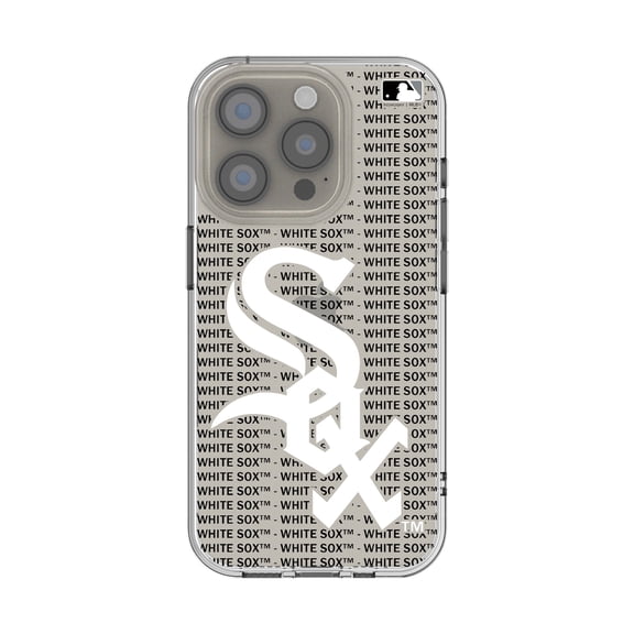 Chicago White Sox Text Backdrop Clear iPhone Case