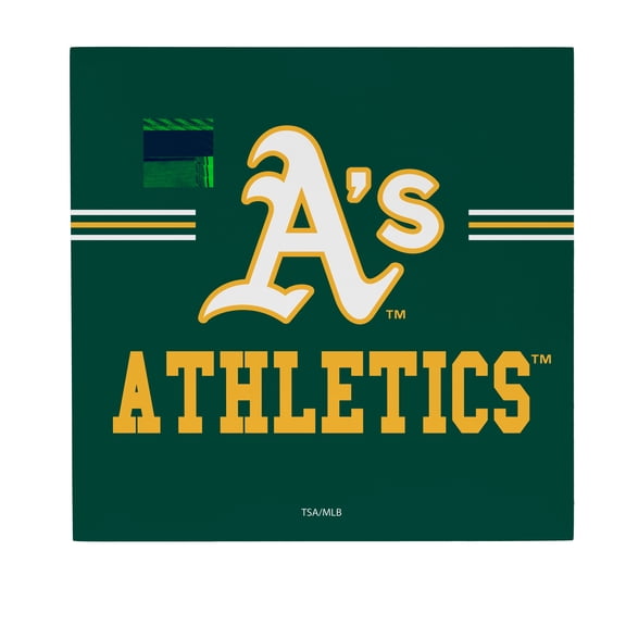 Athletics 12" x 12" Wood Wall Sign