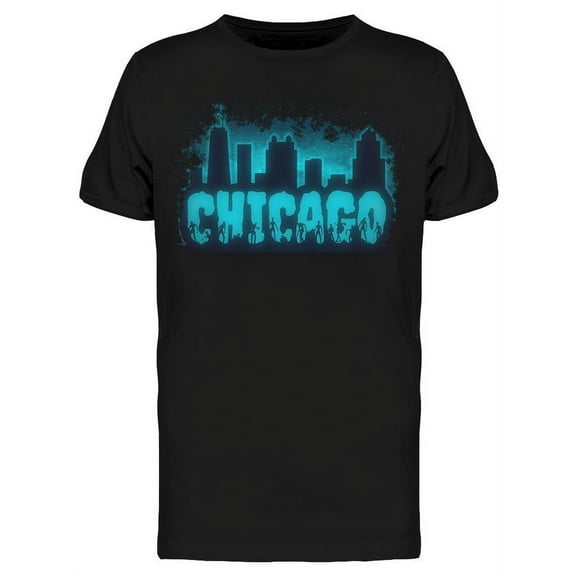 Chicago Zombie Silhouettes T-Shirt Men -Image by Shutterstock, Male Medium