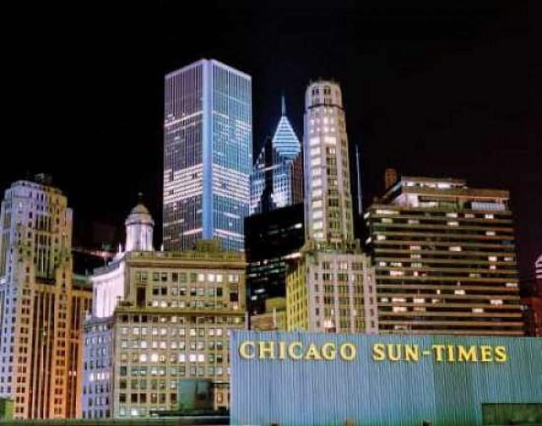 Chicago at Night I Canvas Art - Bob Stefko (24 x 30)