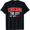 thumbnail image 1 of Chicago city of my heart Chicago men Chicago women outfit T-Shirt, 1 of 3