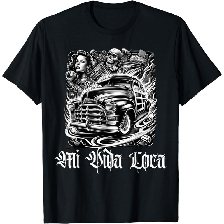 Chicano Mexican Lowriders Classic Mi Vida Loca Woodie Woody T