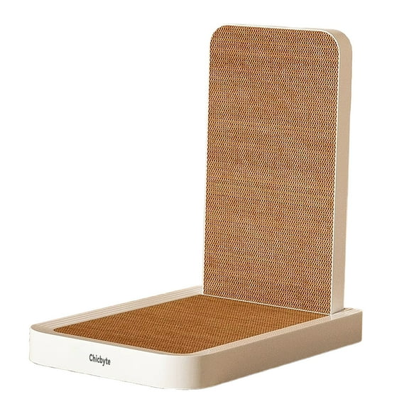 Chicbyte Cat scratching posts, Cat Scratcher, 25.3 Inch Double Sided L Shape Cat Scratching Board