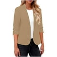 thumbnail image 1 of Chiccall Blazers for Women Long Sleeve V Neck Trendy Fall Business Casual Blazer Cardigans, 1 of 5