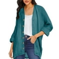 thumbnail image 1 of Chiccall Cardigans for Women Casual Cotton Button Down Long Sleeve Oversized Textured Fall Outerwear, 1 of 5