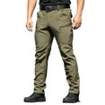 thumbnail image 1 of Chiccall Cargo Pants for Men Fleece Lined Soft Waterproof Ripstop Work Pants Outdoor Ski Hiking Pants with Multiple Pockets, 1 of 6