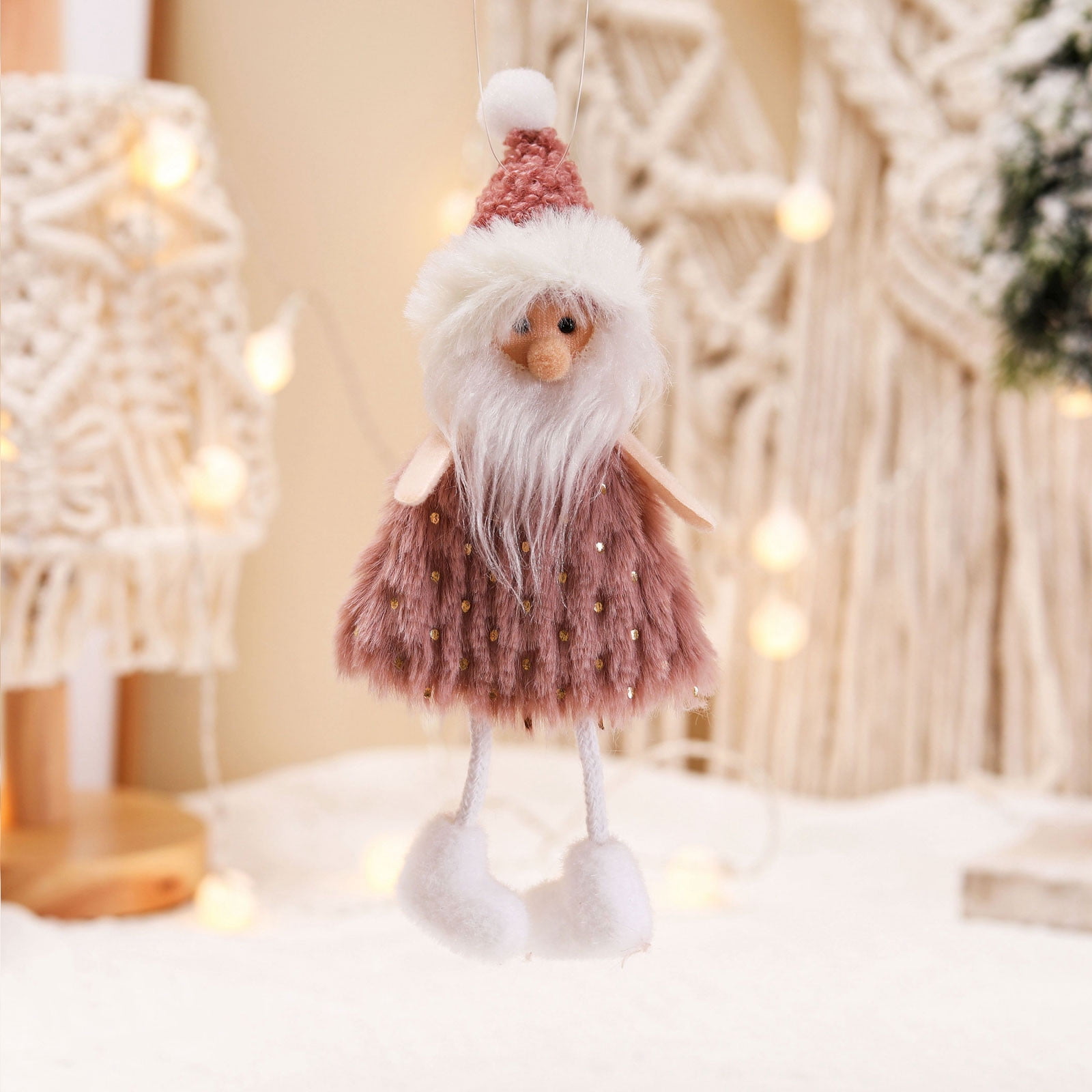 WQJNWEQ Clearance Home Christmas Tree Pendant Creative Santa Claus Snowman  Doll Hanging Foot Ornaments Shopping Mall Door Ornaments Fall sale