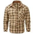 thumbnail image 1 of Chiccall Flannel Shirt for Men Western Vintage Pearl Snap Shirts Lightweight Casual Cozy Mens Plaid Shirt with Pocket, 1 of 7