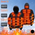 thumbnail image 1 of Chiccall Heated Hoodies for Men 4 Control 29 Heating Zones Fleece Lining Pullover Hoodie Long Sleeve Hooded Sweatshirt Jackets with Pocket without Battery, 1 of 7