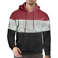 thumbnail image 1 of Chiccall Fleece Hoodies for Men Casual Heavy Colorblock Pullover Sweaters Fall Winter Warm Hooded Drawstring Sweatshirts, 1 of 6