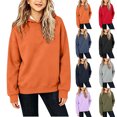 thumbnail image 1 of Chiccall Kids Solid Hoodies Drawstring Pocket Oversized Soft Fleece Long Sleeve Casual Hoodies for Kids, 1 of 5