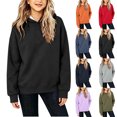 thumbnail image 1 of Chiccall Kids Solid Hoodies Drawstring Pocket Oversized Soft Fleece Long Sleeve Casual Hoodies for Kids, 1 of 5