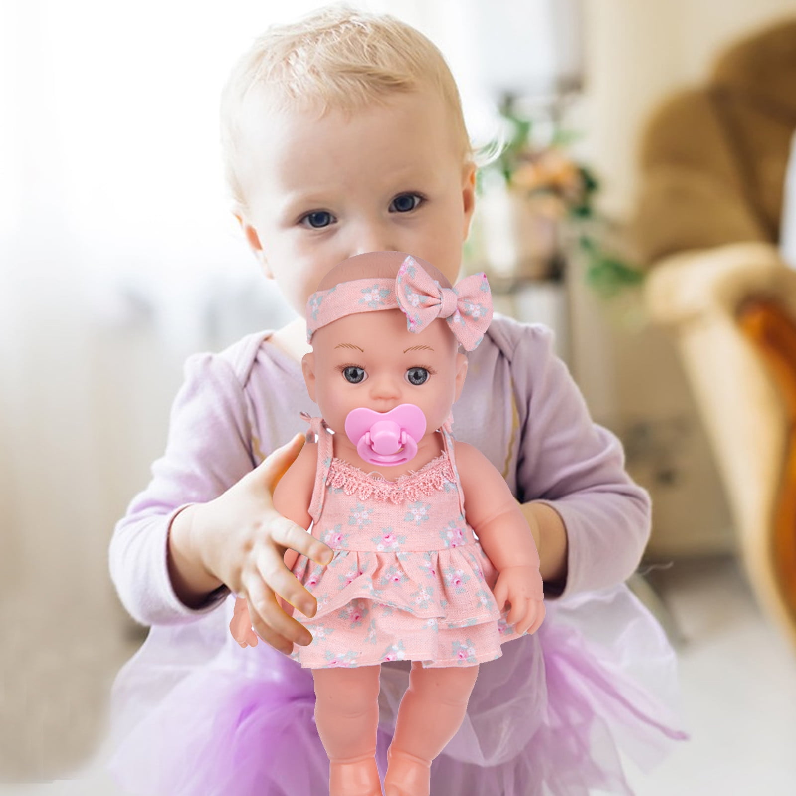 17'' Bebé Reborn Real Cuddly Girl Lifelike Real Toddlers Newborn